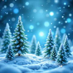 christmas background with branches