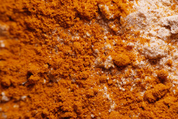 Close up of meat spices for marinating
