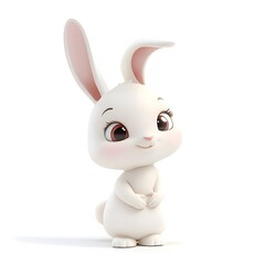 Cute 3D Bunny Character