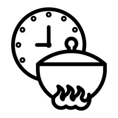 timer Line Icon