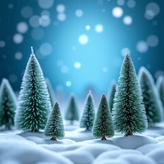 christmas background with fir branches