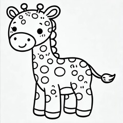 giraffe picture used for coloring