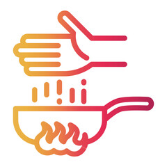 measuring Line Gradient Icon