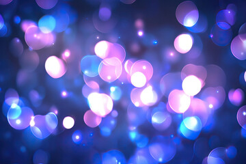 Obraz premium Colorful bokeh lights create dreamy, vibrant atmosphere in background