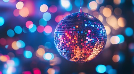 disco ball with lights