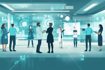 Collaboration of Healthcare Workers Using Holographic Displays for Patient Data Visualization in a Modern Medical Environment