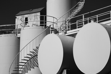 black and white farm building agriculture equipment and building 