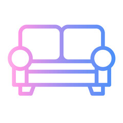 sofa Line Gradient Icon