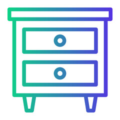 cabinet Line Gradient Icon