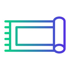 carpet Line Gradient Icon