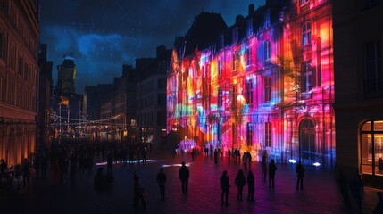 The Vibrant Night Lights That Artfully Illuminate the Unique and Historic Architecture