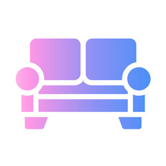 sofa Gradient icon