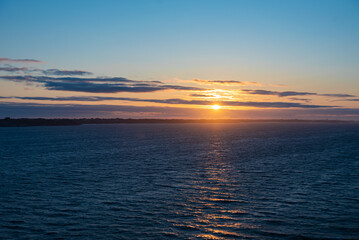 Beautiful photo of the sea waves - Sunset