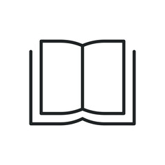 Open book thin line icons. Editable stroke and Perfect pixel on transparent background