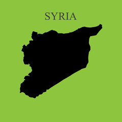 Vector of Syria. Flat Style