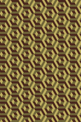 Hexagon abstract pattern background, hexagon geometric background, seamless hexagon abstract with retro colors