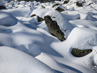 Winter landscape of Vitosha Mountain, Bulgaria