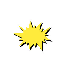 comic exploison vector 