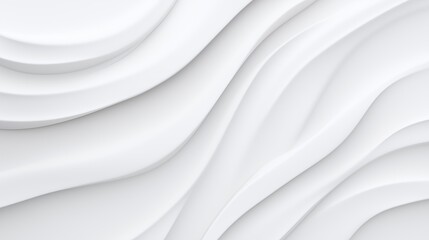 Abstract 4K Wave Pattern Background in Minimalistic White Tones with Smooth Curves and Texture for Modern Design and Creative Projects Across Various Visual Arts and Digital Rendering Styles