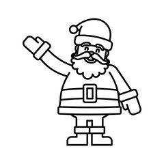 santa claus icon vector design template elegant style
