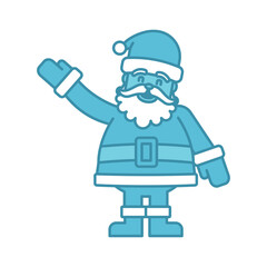 santa claus icon vector design template elegant style