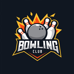 Bowling Logo for Club Sports