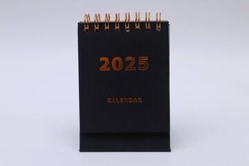 2025 calendar on white background