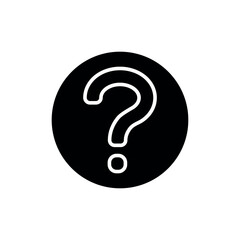 question mark icon vector design template elegant style 