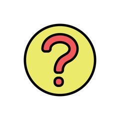 question mark icon vector design template elegant style 
