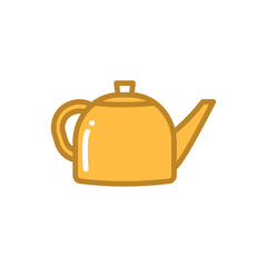 tea pot icon vector design template elegant style 
