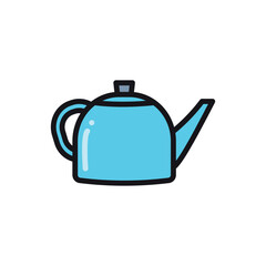 tea pot icon vector design template elegant style 