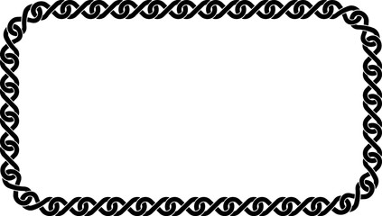 rectangular infinity frame with copy space for text or design