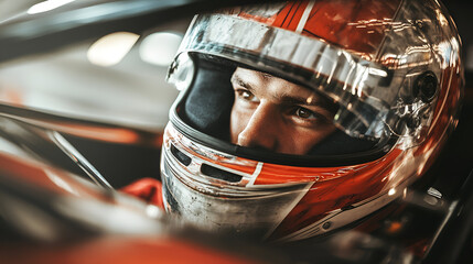Fototapeta premium car, auto, red, interior, vehicle, sport, helmet, bike, automobile, motorcycle, motor, wheel, engine, race, speed, transportation, motorbike, chrome, isolated, black, drive, racing, dashboard, transpo