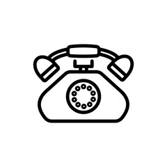 telephone icon vector design template elegant style 