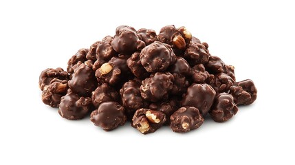 Obraz premium choco-nut clusters with dark chocolate