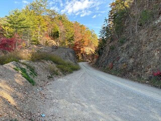 Fototapeta premium Gravel Road - Botetourt County, VA