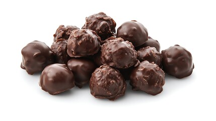 Obraz premium choco-nut clusters with dark chocolate