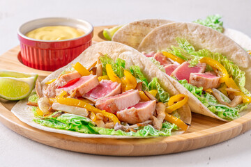 Fajitas with Tuna