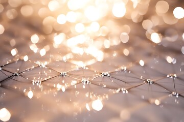 Golden Dandelion Seeds Abstract