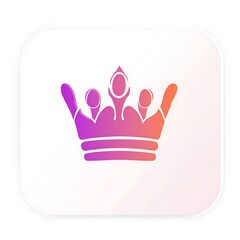 Obraz premium crown icon