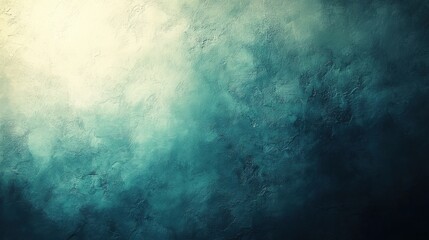Abstract teal and beige textured background.