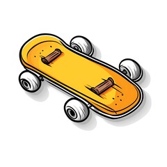 skateboard icon simple background