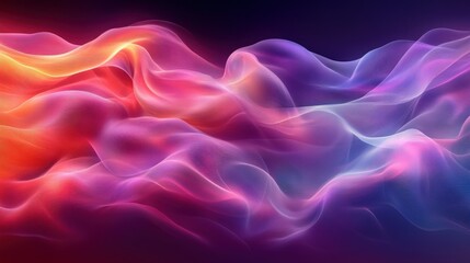 Fototapeta premium Abstract vibrant waves, flowing colors, dynamic energy.
