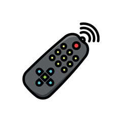 remote control icon vector design template elegant style 
