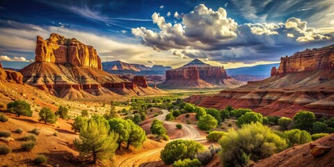 Capital Reef's vintage charm: scenic landscapes, canyons, desert blooms, trails, and Utah's raw beauty.