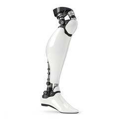 Futuristic Prosthetic Leg Design with Advanced Technology and Aesthetics