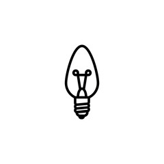 bulb icon vector design template elegant style