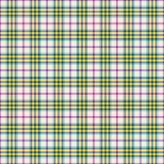 Summer Plaid Check Seamless Pattern - Cute plaid check repeating pattern design