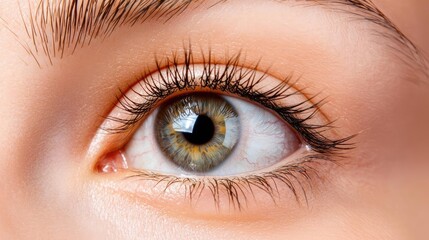 Obraz premium Depression disease concept. Close-up of a human eye showcasing unique color and detail.