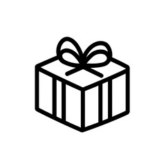 Obraz premium gift icon simple white background vector